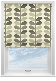 Orla Kiely Multi Stem, Warm Grey - Roman Blind